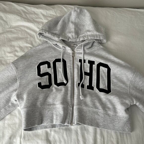 Garage Clothing: SOHO Cropped Zip-up Hoodie - Picture 1 of 2